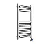 Lux Heat Electric Chrome Ladder Towel Radiator 800mm (H) X 500mm (W)