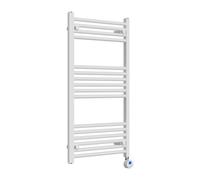 Lux Heat Electric White Ladder Towel Radiator 1000mm (H) X 600mm (W)