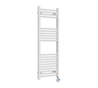 Lux Heat Electric White Ladder Towel Radiator 1200mm (H) X 500mm (W)