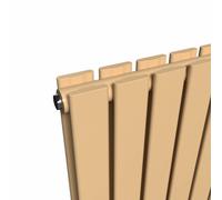 Lux Heat Flat Coloured Vertical Radiator - Caramel Fudge - 1800mm X 560mm (Double)