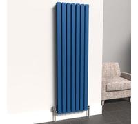 Lux Heat Flat Coloured Vertical Radiator Galaxy Blue 1600mm X 490mm Double - 1512W (5157 Btu)