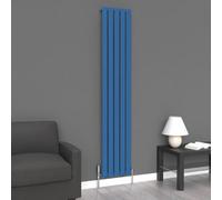 Lux Heat Flat Coloured Vertical Radiator Galaxy Blue 1800mm X 350mm (Single)