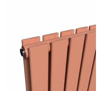 Lux Heat Flat Horizontal Radiator Coral 400mm X 770mm Double