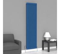 Lux Heat Galaxy Blue Vertical 3 Column Traditional Radiator 1800mm (H) X 470mm (W)