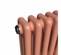 Lux Heat Horizontal 3 Column Radiator Coral - 500mm X 605mm