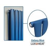 Lux Heat Oval Coloured Vertical Radiator - Galaxy Blue 1600mm X 300mm (Single)