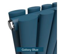 Lux Heat Oval Coloured Vertical Radiator Galaxy Blue 1800mm X 540mm Double - 1948W.