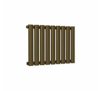 Lux Heat Oval Horizontal Radiator Antique Brass 400mm X 540mm Single - 899 Btu (263W)