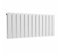 Lux Heat White Flat Horizontal Double Panel Designer Radiator 400mm (H) x 910mm (W)