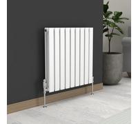 Lux Heat White Flat Horizontal Double Panel Designer Radiator 600mm (H) X 630mm (W)