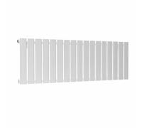 Lux Heat White Flat Horizontal Single Panel Designer Radiator 400mm (H) x 1190mm (W)