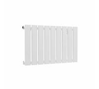 Lux Heat White Flat Horizontal Single Panel Designer Radiator 400mm (H) x 630mm (W)
