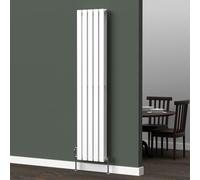 Lux Heat White Flat Vertical Double Panel Designer Radiator 1600mm (H) x 350mm (W)