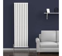 Lux Heat White Flat Vertical Double Panel Designer Radiator 1800mm (H) X 560mm (W)