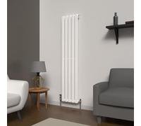 Lux Heat White Flat Vertical Single Panel Designer Radiator 1600mm (H) x 350mm (W)