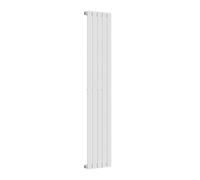 Lux Heat White Flat Vertical Single Panel Designer Radiator 1600mm (H) x 490mm (W)
