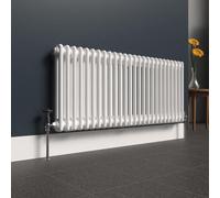 Lux Heat White Horizontal 2 Column Traditional Radiator 500mm (H) x 1190mm (W)