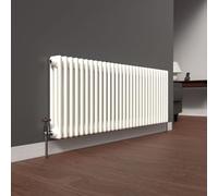 Lux Heat White Horizontal 3 Column Traditional Radiator 500mm (H) x 1370mm (W)