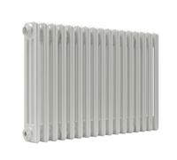 Lux Heat White Horizontal 3 Column Traditional Radiator 500mm (H) X 785mm (W)