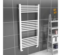 Lux Heat White Ladder Towel Radiator 1000mm (H) x 500mm (W)