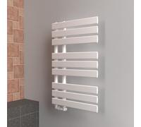 Lux Heat White Open-Flat Designer Towel Radiator 800mm (H) x 500mm (W)