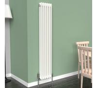 Lux Heat White Vertical 3 Column Traditional Radiator 1500mm (H) X 290mm (W)