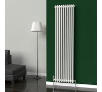 Lux Heat White Vertical 3 Column Traditional Radiator 1800mm (H) X 470mm (W)