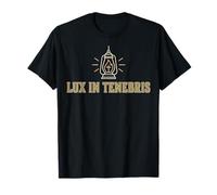 Lux in Tenebris Christian Faith Latin Scripture T-Shirt