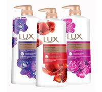 Lux Magical Orchid Body Wash 1L (1 Pack) & Secret Poppy BodyWash 1L (1 Pack) & Lux Charming Peony Body Wash 1L (1Pack) (Total 3 Packs)