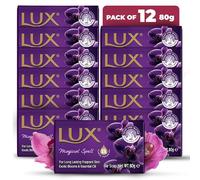 LUX Magical Spell Soap Bar, Exotic Blooms & Essential Oil, For Long Lasting Fragrant Skin, 80g (12 Pack)