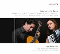 Lux Nova Duo - Inspiración Bach: Works by J. S. Bach, Köster, Núñez Allauca, Rameau, Sánchez-Verdú, Shostakovich, Sprenger and Uzor