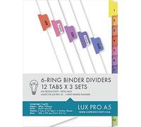 LUX PRO REFILL PACKS UK (LUX PRO - Binder Dividers)