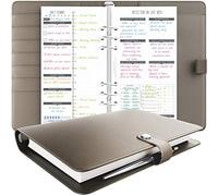 LUX Productivity COMPACT Planner - Best Undated 2024 Diary/Organizer with Daily Schedule & Reflection Journal - (Cappuccino)