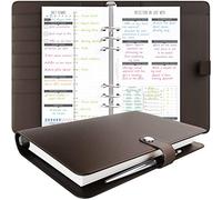 LUX Productivity COMPACT Planner - Best Undated 2024 Diary/Organizer with Daily Schedule & Reflection Journal - (Brown)