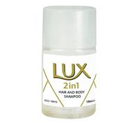 Lux Professional 7518220 2-in-1 Shower Gel and Shampoo, Body Care for Hotel & Pension, Hotel Pack 50 x 19 ml