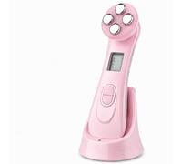LUX Skin® LED Rejuvenation Wand Face Lifting Device with LED Colour Modes for Serum Moisturiser Use Cheeks Forehead Jawline and Neck (Pink)