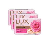 LUX Soft Touch Silk Essence & Rose Water Soap Bar, 3x150g