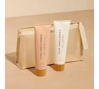 + Lux Unfiltered First Class Glow Travel Kit - Includes N°32 Gradual Self Tanner & N°14 Body Cream in Santal - Travel Size Self Tanner & Body Lotion with Water-Resistant Cosmetic Pouch - 3.4 fl oz