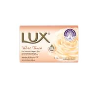 LUX Velvet Touch Beauty Soap Bar- Indulgent Skincare for Face, Hands & Body, Enriched for Smooth Radiant Skin - Gentle Daily Bath & Shower Soap with Fresh Fragrance, 80gx6
