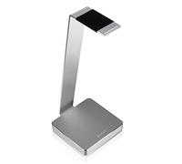 LUXA2 HO-HDP-ALE1SI-00 E-One Aluminum Headphone Stand for Beats, Sony, Sennheiser, Philips, Skull Candy, Plantronics, Bose, JVC, Gaming, and DJ. Silver by LUXA2