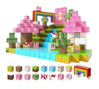 Luxalba 100Pcs Unicorn Castle Magnetic Building Block Toy