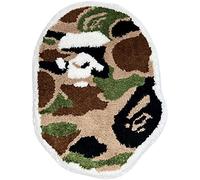 Luxape BAPE Rug - Handmade & Premium - 28in W * 20in L (70 * 50cm) - Hypebeast Rug - Blue Camo
