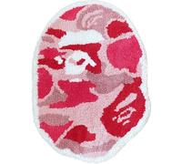 Luxape Bape Rug - Handmade & Premium- 28in W * 20in L (70 * 50cm) - Hypebeast Rug - Hypebeast Rug Decor - Living Room, Bedroom, Children Room, Door mat - A Bathing APE Rug (Camo Pink)