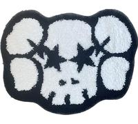 LUXAPE Ka-ws Rug - Bape Star Rug - Hypebeast Room Decor - Handmade & Premium- 27in W * 20in L (70 * 50cm) - Ka-ws Design - Hypebeast Rug - Preppy Decor - Bape Rug - Luxape Rug (Kawed)