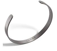 LUXAR men's titanium cuff bracelet | Solid titanium minimalist bracelet designed for men | Available in medium and large sizes | Explore the world of Luxar (Brushed Titanium | Medium)