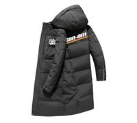 Luxaros Puffer Jacket Men C.a.n-a.m, Jacket Warm Short, for rainy days, autumn and winter, outdoor, Wind(Grey,L)