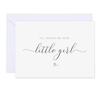 LUXAVELLA Wedding Day Thank You Cards for Parents and In-Laws from Bride - Sentimental Greeting Cards to Mother & Father in Law, Mom and Dad - Includes Envelopes and Heart Seals (C1: 1pc)