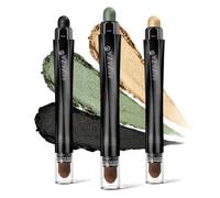 LUXAZA 3 Pcs Cream Eyeshadow Stick Pro Longwear Eyeshadow Stick Pencil Crayon Makeup Sets-Golden Forest