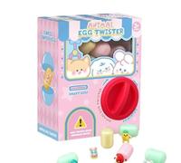 LUXBUT Egg Claw Machine for Kids Egg Vending Machine with 6 Eggs Twisting Capsules Fun and Games Birthday Gifts for Over 3 Years Boys & Girls