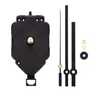 LUXBUT HR9865+903 Pendulum Clock Movement Replacement Long Shaft Pendulum Quartz Clock Movement Mechanism, Black
